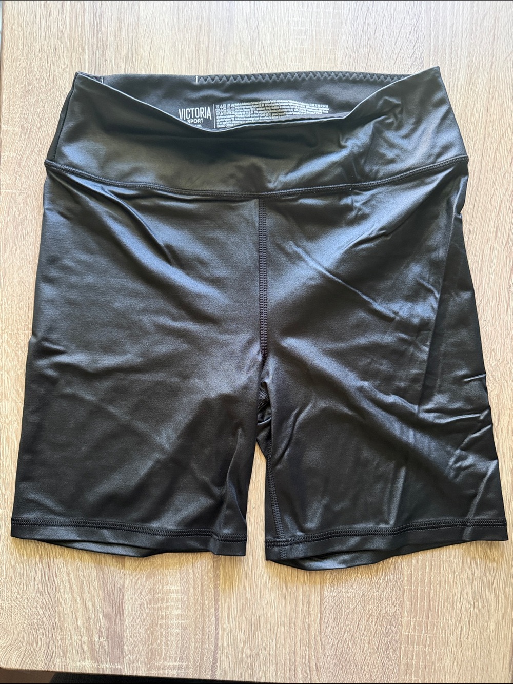 Victoria's Secret Black High-Rise Bike Shorts Size M Preowned